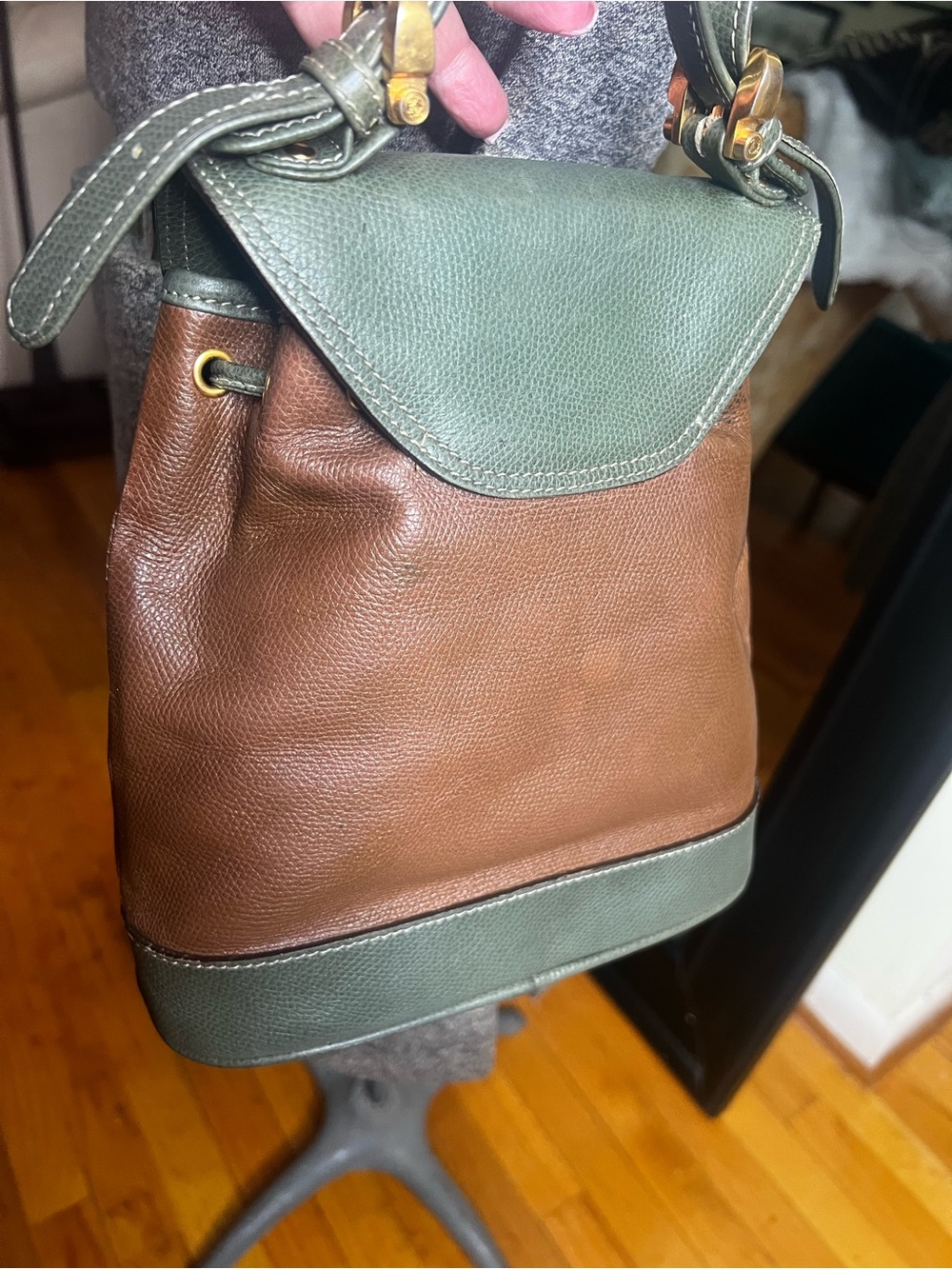 LOEWE Vintage Amazona Top Handle Crossbody Tote Bag - Picture 4 of 15